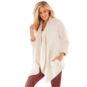 Soft Surroundings Cozy Up Cardigan Sweater Cream Womens Large